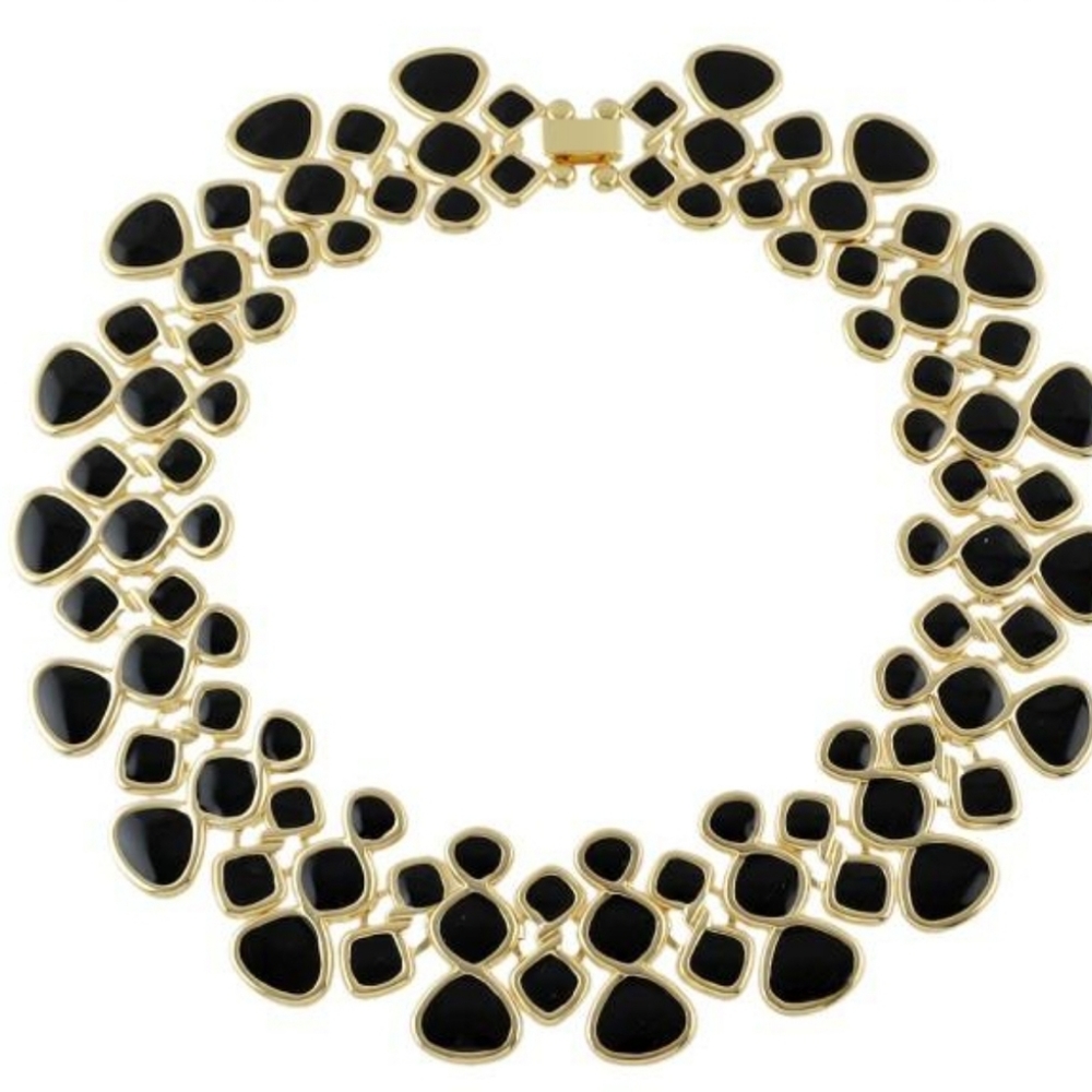 Enamel Maxi Collar Choker Necklace